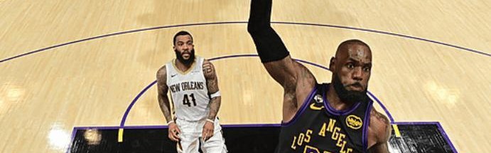 jiuyou-3连胜！湖人拒爆冷！詹姆斯梦回巅峰，东契奇四双，状元锡安24分